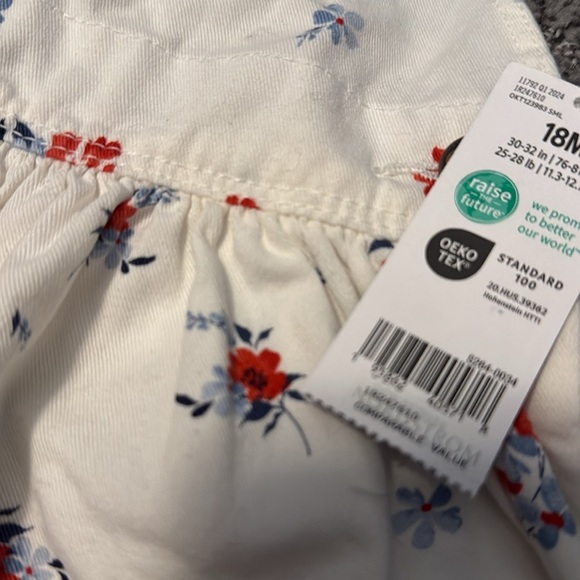 OshKosh‎ B’gosh Floral Baby Dress 18 month - Picture 2 of 4